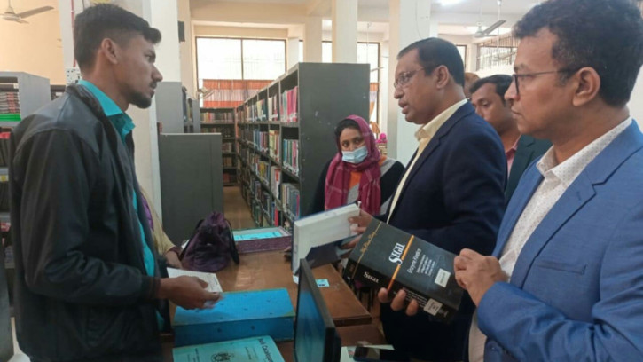 রুটিন ওয়ার্ক পরিদর্শনে নোবিপ্রবি প্রোভিসি ও ট্রেজারার